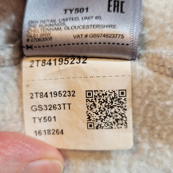 SuperDry Women's US 6 Japan Edition Tokyo Over-sized Long-line Gray Sweat Shirt - Picture 10 of 12